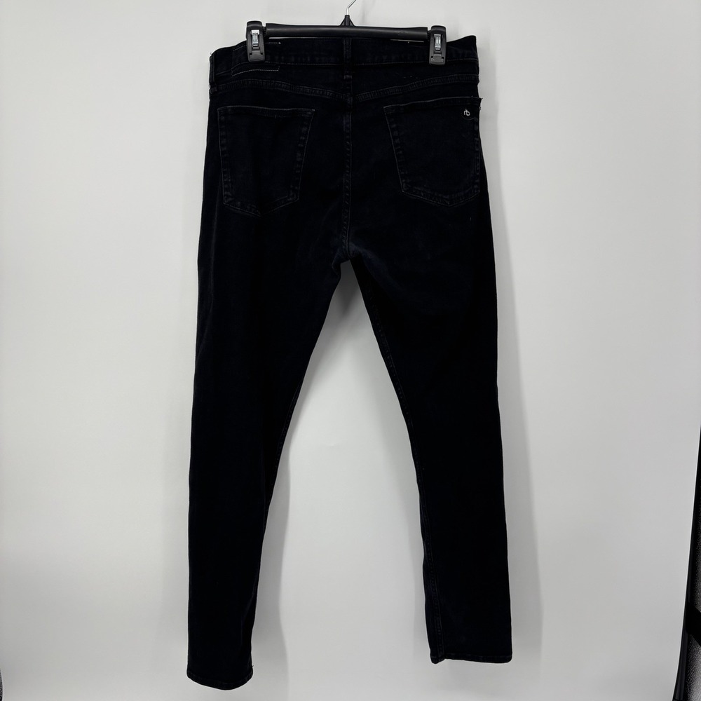 Rag & Bone Fit 1 Pants Men's Size 34x32 Slim Fit Skinny Jeans Black - Picture 2 of 9